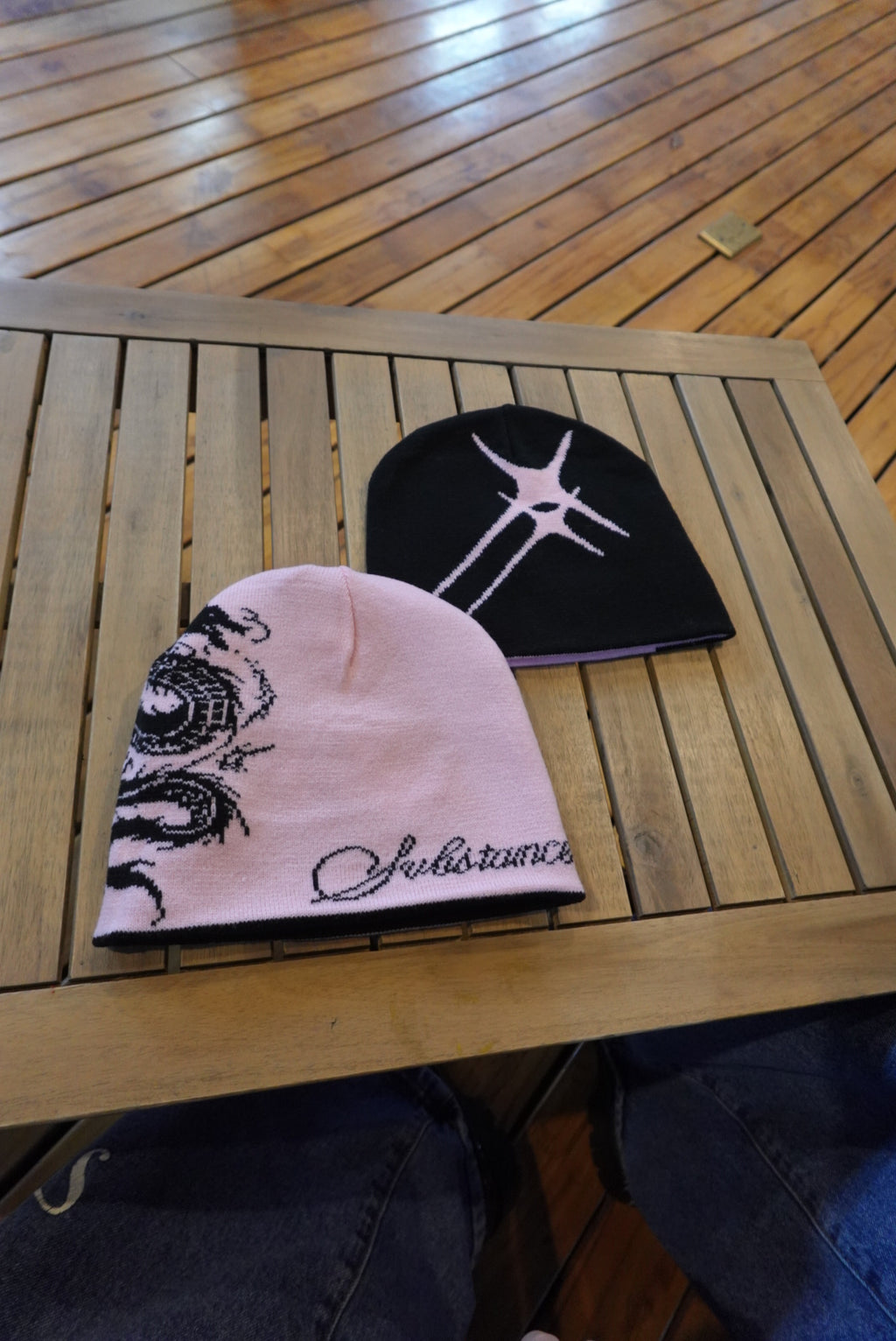 PINK REVERSIBLE BEANIE