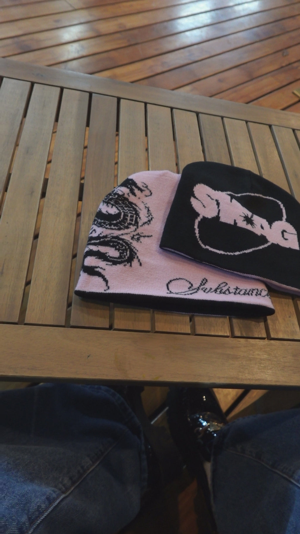 PINK REVERSIBLE BEANIE
